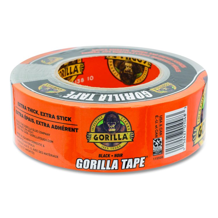 Gorilla Tape, 3" Core, 1.88" x 30 yds, Black