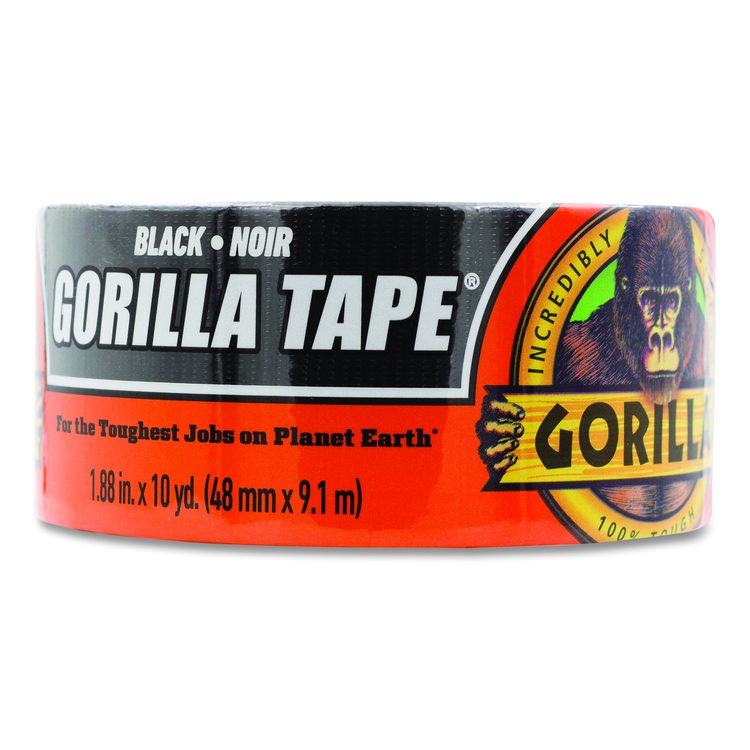 Gorilla Tape, 3" Core, 1.88" x 10 yds, Black