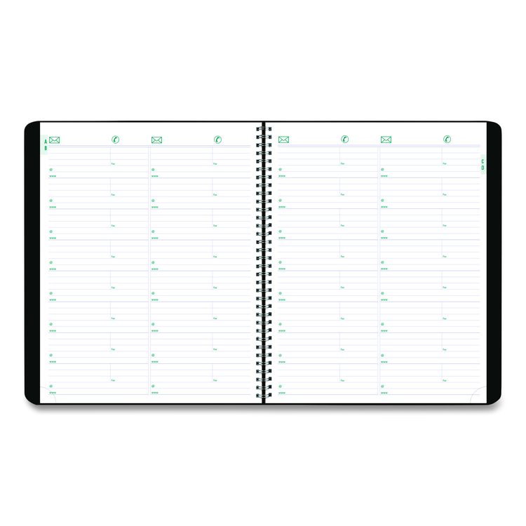 Plan and Link Monthly Planner, 11" x 9.06", Black Cover, 16-Month: Sept 2025 to Dec 2026