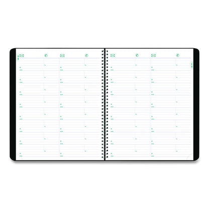 Plan and Link Monthly Planner, 11" x 9.06", Black Cover, 16-Month: Sept 2025 to Dec 2026