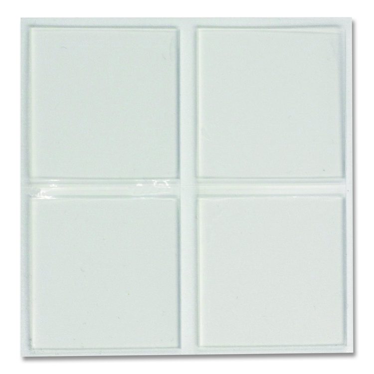 Tough and Clear Double-Sided Mounting Tape Squares, Permanent, Holds Up to 0.58 lb, 1" x 1", Clear, 24/Pack