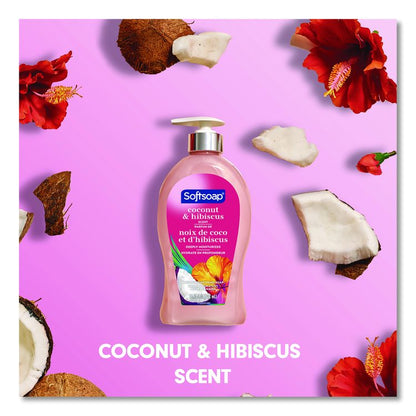 Liquid Hand Soap Pump, Coconut and Hibiscus Scent, 11.25 oz