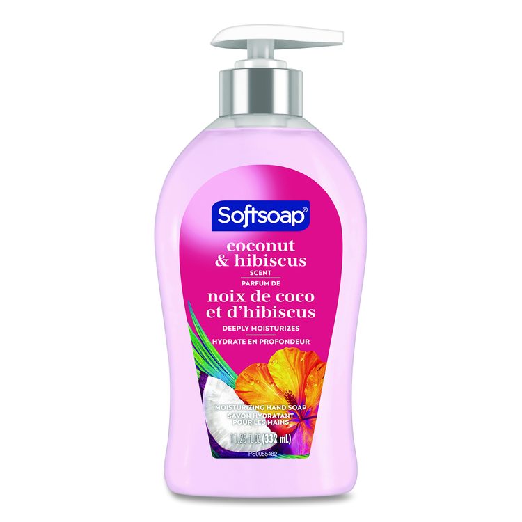 Liquid Hand Soap Pump, Coconut and Hibiscus Scent, 11.25 oz
