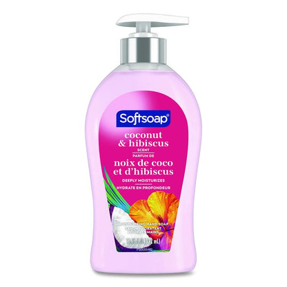 Liquid Hand Soap Pump, Coconut and Hibiscus Scent, 11.25 oz
