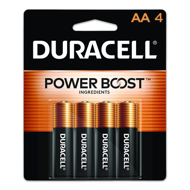 POWER BOOST Coppertop Alkaline AA Batteries, 4/Pack