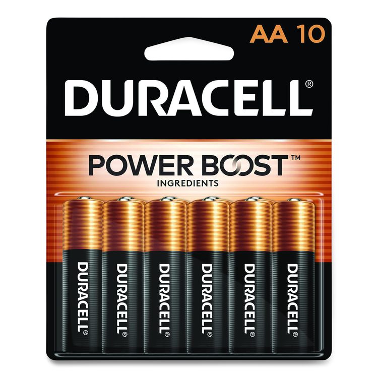 POWER BOOST Coppertop Alkaline AA Batteries, 10/Pack