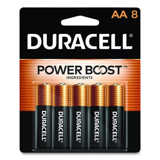 POWER BOOST Coppertop Alkaline AA Batteries, 8/Pack