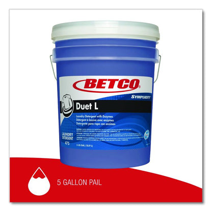 Symplicity Duet L Laundry Detergent, Fresh Scent, 5 gal Pail