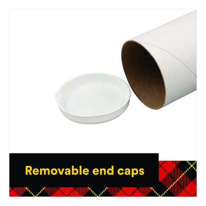 Mailing Tube, 36" Long, 3" Diameter, White