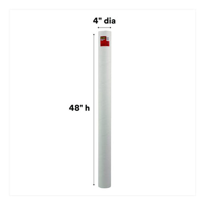 Mailing Tube, 48" Long, 4" Diameter, White, 12/Carton