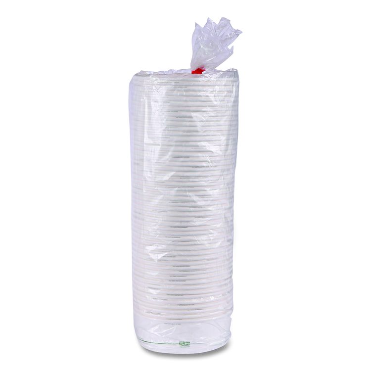 GreenStripe Paper Food Containers, 32 oz, 7.28" dia x 2.48", White, 300/Carton