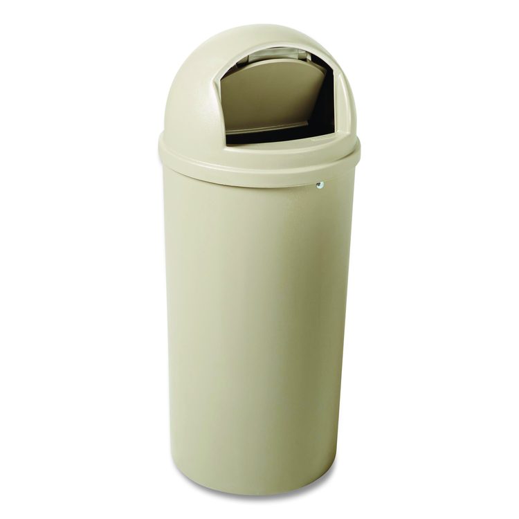 Marshal Classic Container, 15 gal, Plastic, Beige