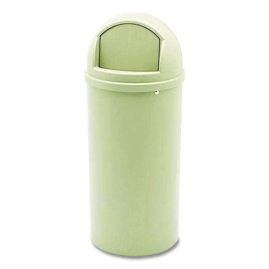 Marshal Classic Container, 15 gal, Plastic, Beige