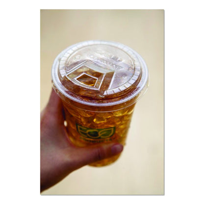 GreenStripe Cold Cup Sip Lids, Fits 9 oz/12 oz to 24 oz Cold Cups, Plastic, Clear, 1,000/Carton