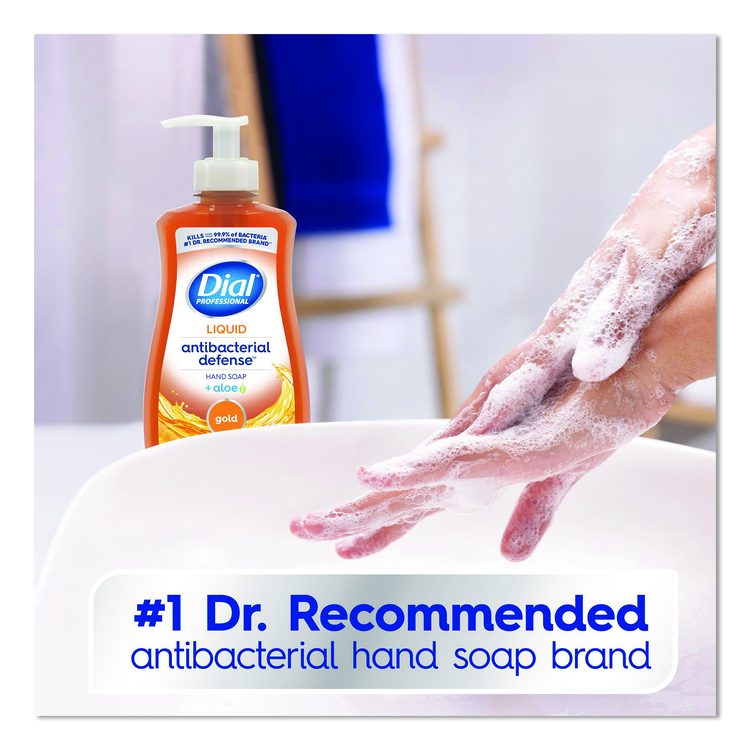 Antibacterial Defense Gold Hand Soap, Original Scent, 11 oz Pump Bottle, 12/Carton
