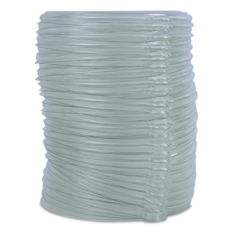 Worldview 100 Percent Recycled Content Lid, 7.93" Diameter x 0.6" h, Clear, 400/Carton