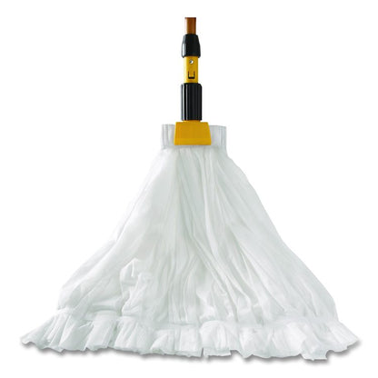 Disposable Mop, Nonwoven Fiber, #24, 5" Headband, White