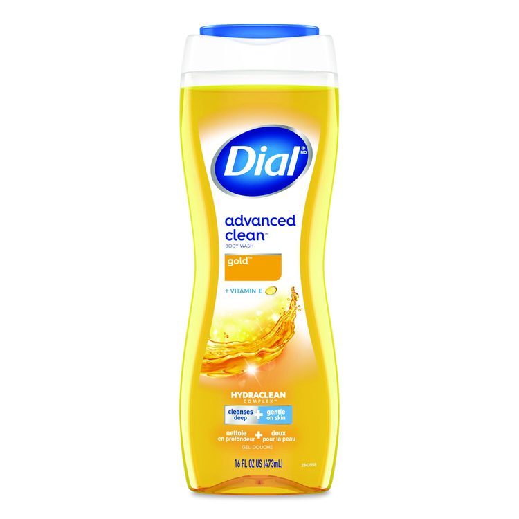 Body Wash Advanced Clean Gold, Original Gold Scent, 16 oz, 6/Carton