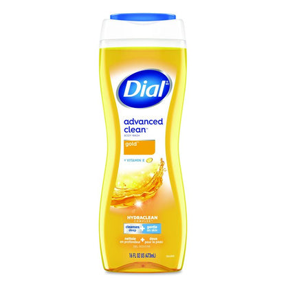 Body Wash Advanced Clean Gold, Original Gold Scent, 16 oz, 6/Carton