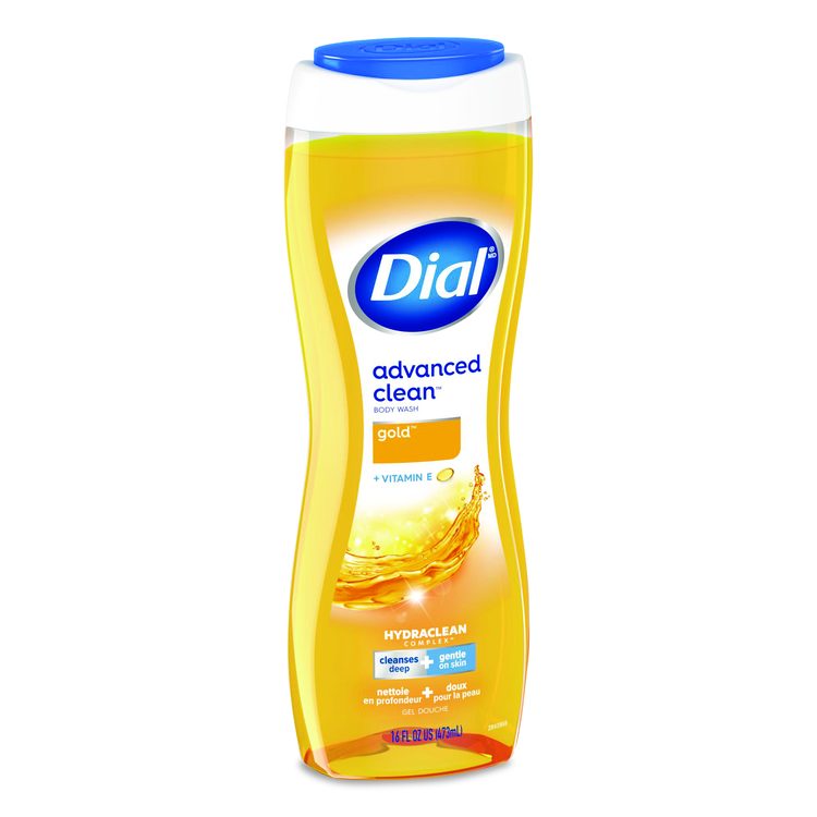 Body Wash Advanced Clean Gold, Original Gold Scent, 16 oz, 6/Carton
