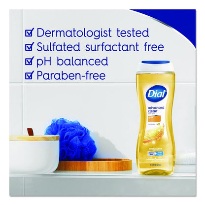 Body Wash Advanced Clean Gold, Original Gold Scent, 16 oz, 6/Carton