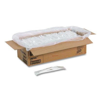 Mediumweight Polypropylene Cutlery, Fork/Knife/Teaspoon, Plastic, White, 250/Carton