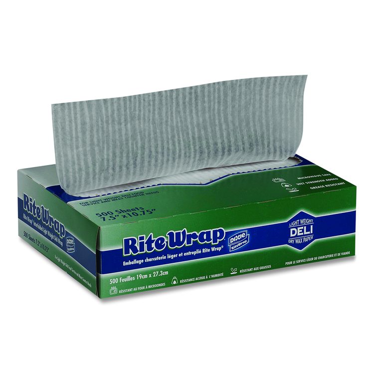 Dispens-A-Wax Waxed Deli Patty Paper, 10.75 x 7.5, 500/Box, 12 Boxes/Carton