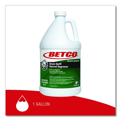 Green Earth Natural Degreaser, 1 gal Bottle, 4/Carton
