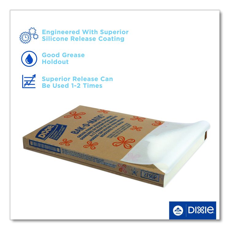 Greaseproof Liftoff Pan Liner, 24.38 x 16.38, 1,000/Carton