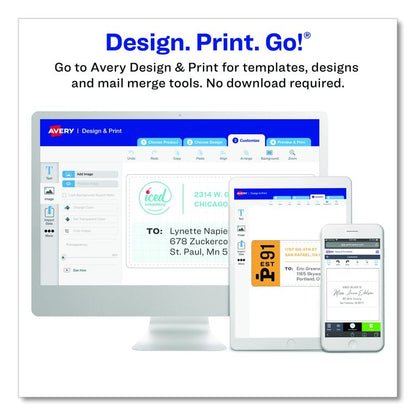 4 x 6 Shipping Labels with TrueBlock Technology, Inkjet/Laser Printers, 4 x 6, White, 20/Pack