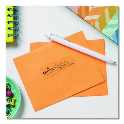Glossy Clear Easy Peel Mailing Labels w/ Sure Feed Technology, Inkjet/Laser Printers, 1 x 2.63, 30/Sheet, 10 Sheets/Pack
