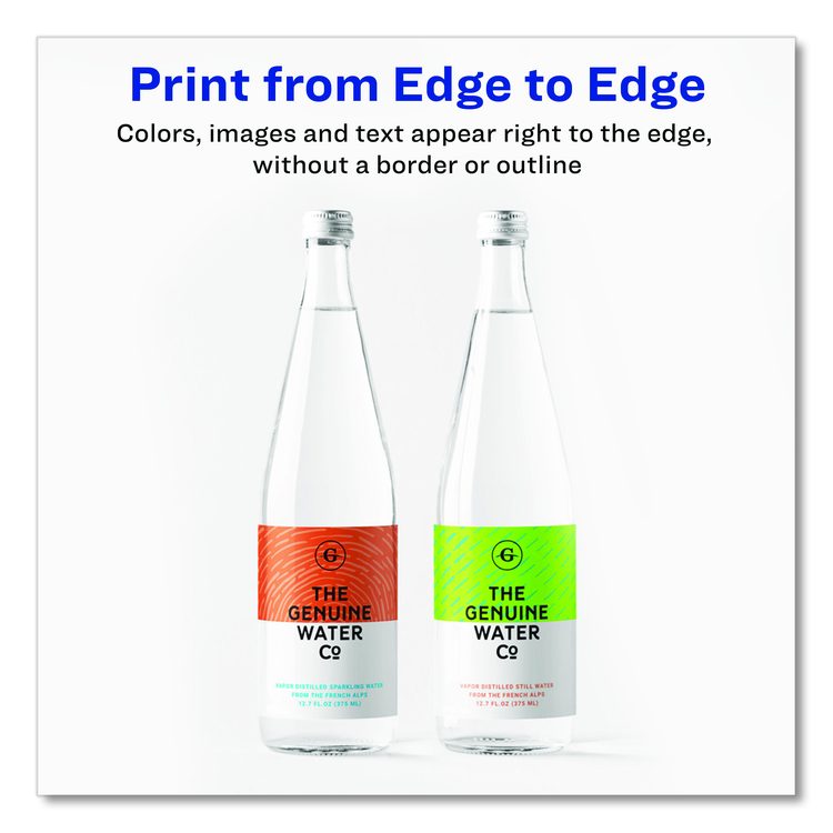 Vibrant Laser Color-Print Labels w/ Sure Feed, 1.25 x 2.38, White, 450/Pack