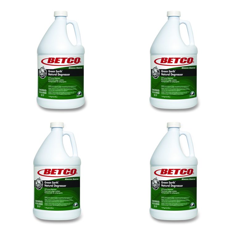 Green Earth Natural Degreaser, 1 gal Bottle, 4/Carton