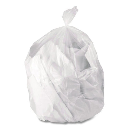 Low-Density Waste Can Liners, 33 gal, 0.65 mil, 33 x 39, Clear, Perforated Roll, 250/Carton