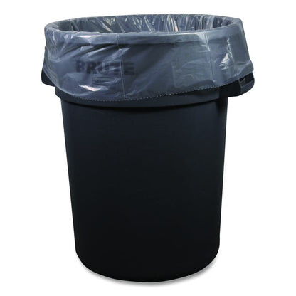 Low-Density Waste Can Liners, 32 gal, 0.9 mil, 33 x 44, Clear, Perforated Roll, 5 Bags/Roll, 20 Rolls/Carton