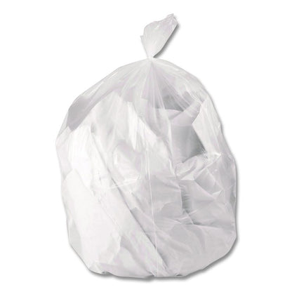 Low-Density Waste Can Liners, 44 gal, 1.3 mil, 37 x 50, Clear, Perforated Roll, 100/Carton
