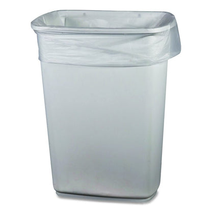 Low-Density Waste Can Liners, 16 gal, 0.5 mil, 24 x 32, Clear, Perforated Roll, 500/Carton