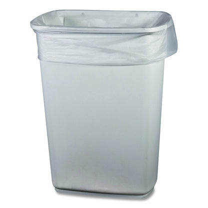 Low-Density Waste Can Liners, 30 gal, 0.5 mil, 30 x 36, Clear, Perforated Roll, 250/Carton