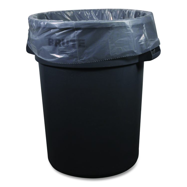 Low-Density Waste Can Liners, 45 gal, 0.9 mil, 40 x 46, Clear, Perforated Roll, 100/Carton