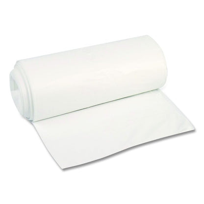 High-Density Can Liners, 45 gal, 12 mic, 40 x 48, Natural, Perforated Roll, 250/Carton