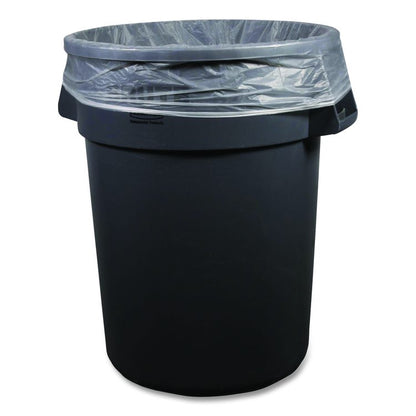 High-Density Can Liners, 45 gal, 12 mic, 40 x 48, Natural, Perforated Roll, 250/Carton