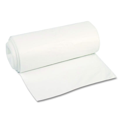 High-Density Can Liners, 45 gal, 22 mic, 40 x 48, Natural, Perforated Roll, 150/Carton