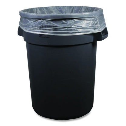High-Density Can Liners, 45 gal, 22 mic, 40 x 48, Natural, Perforated Roll, 150/Carton