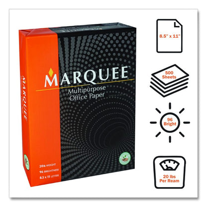 Multipurpose Office Paper, 96 Bright, 20 lb Bond Weight, 8.5 x 11, White, 500 Sheets/Ream, 10 Reams/Carton, 40 Cartons/Pallet