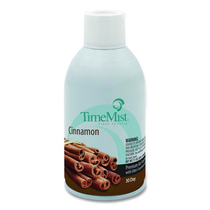 Premium Metered Air Freshener Refill, Cinnamon, 7.1 oz Aerosol Spray, 12/Carton