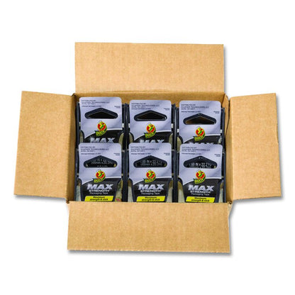 MAX Packaging Tape with Dispenser, 1.5" Core, 1.88" x 22 yds, Crystal Clear, 6/Box