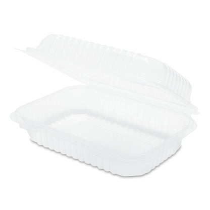 Polypropylene Plastic Hinged Container, 6 x 9 x 2.97, Clear, Plastic, 125/Pack, 2 Packs/Carton