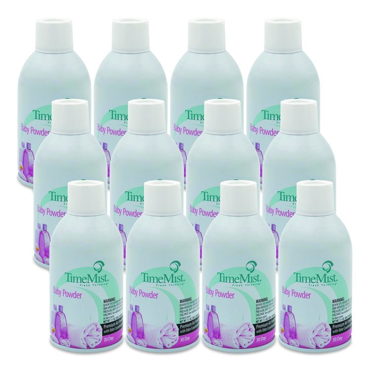 Premium Metered Air Freshener Refill, Baby Powder, 7.1 oz Aerosol Spray