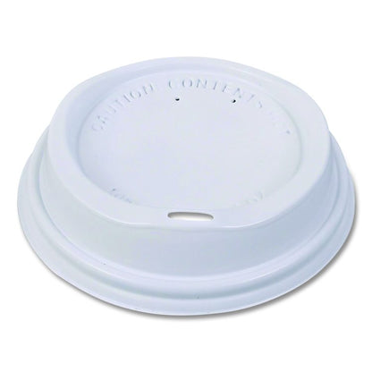 Hot Beverage Paper Cup Lids 10 oz, Fits FLAVIA 10 oz Paper Cup, White, 100/Sleeve, 10 Sleeves/Carton