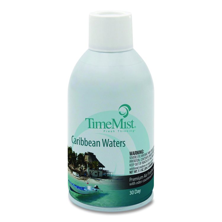 Premium Metered Air Freshener Refill, Caribbean Waters, 7.1 oz Aerosol Spray